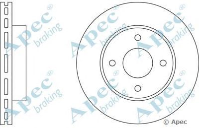 APEC BRAKING dsk604 -  Тормозной диск